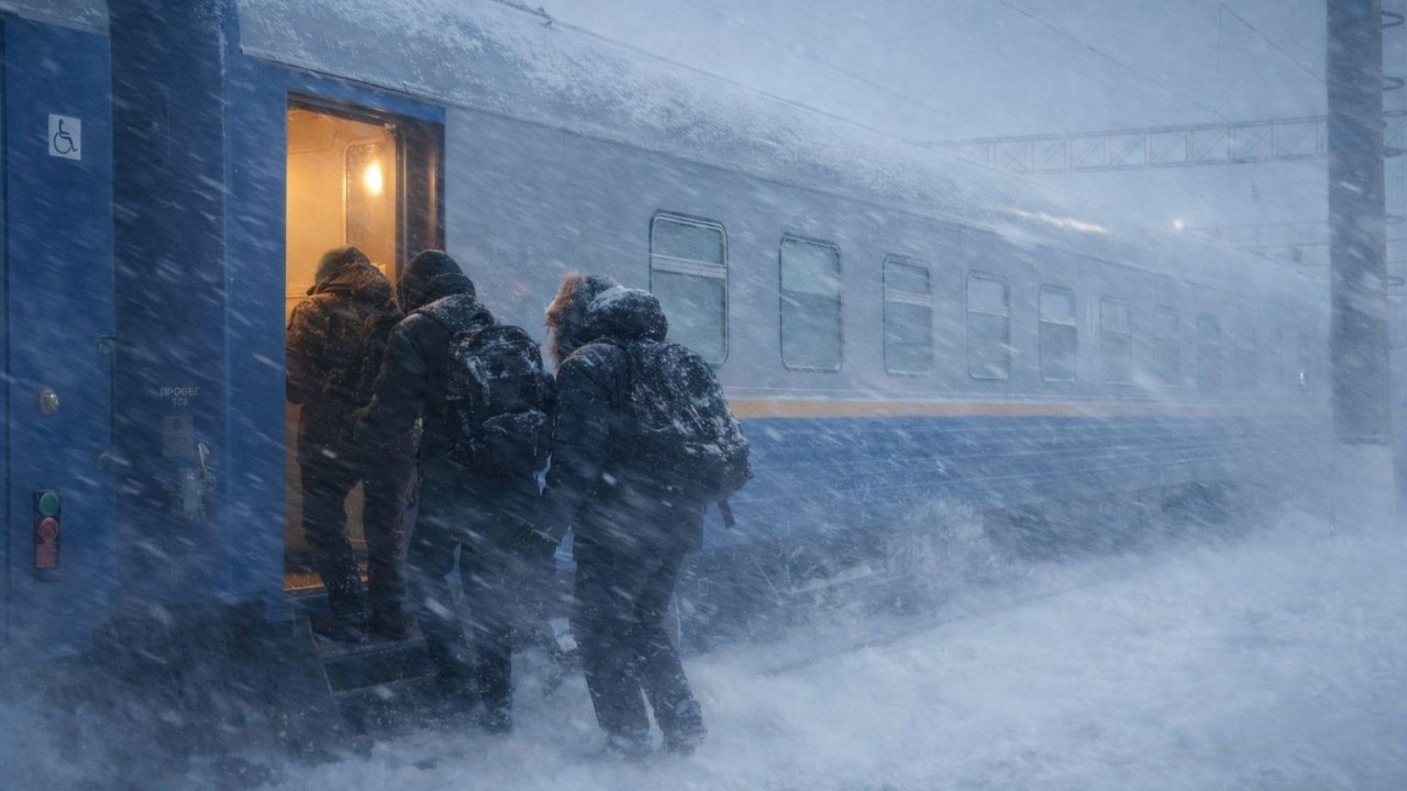 Ақтөбеде жол жабылып, 400 жолаушы пойызбен тасымалданды