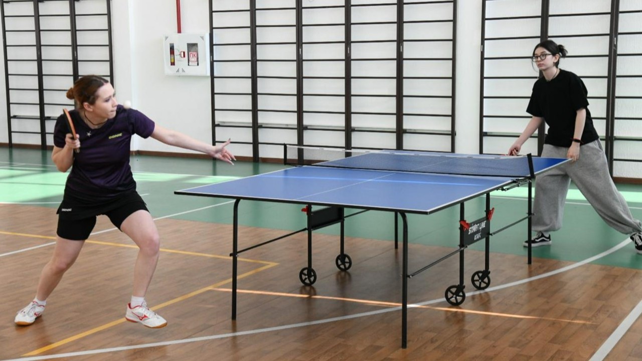 «Байқоңыр» ауданында «Заң мен тәртіп» акциясы аясында үстел теннисінен жарыс өтті