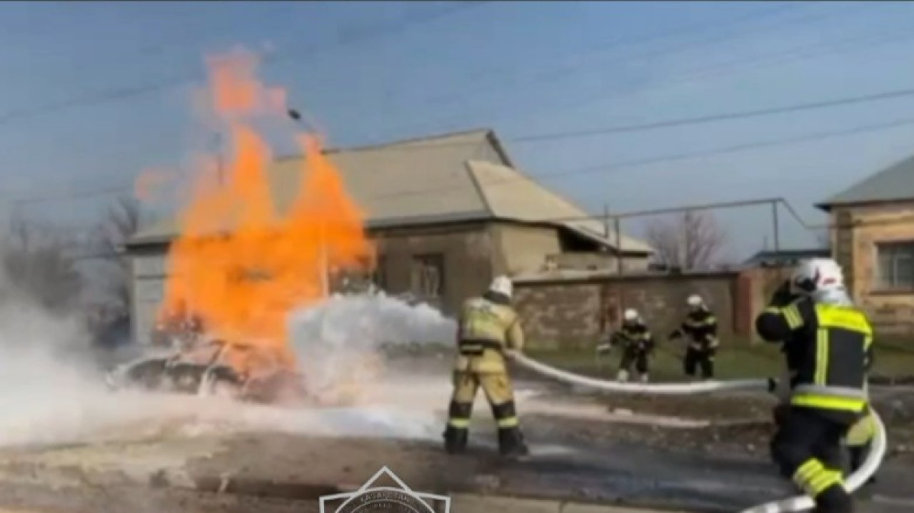 Шымкентте газ реттейтін жабдықтағы алапат өрт сөндірілді