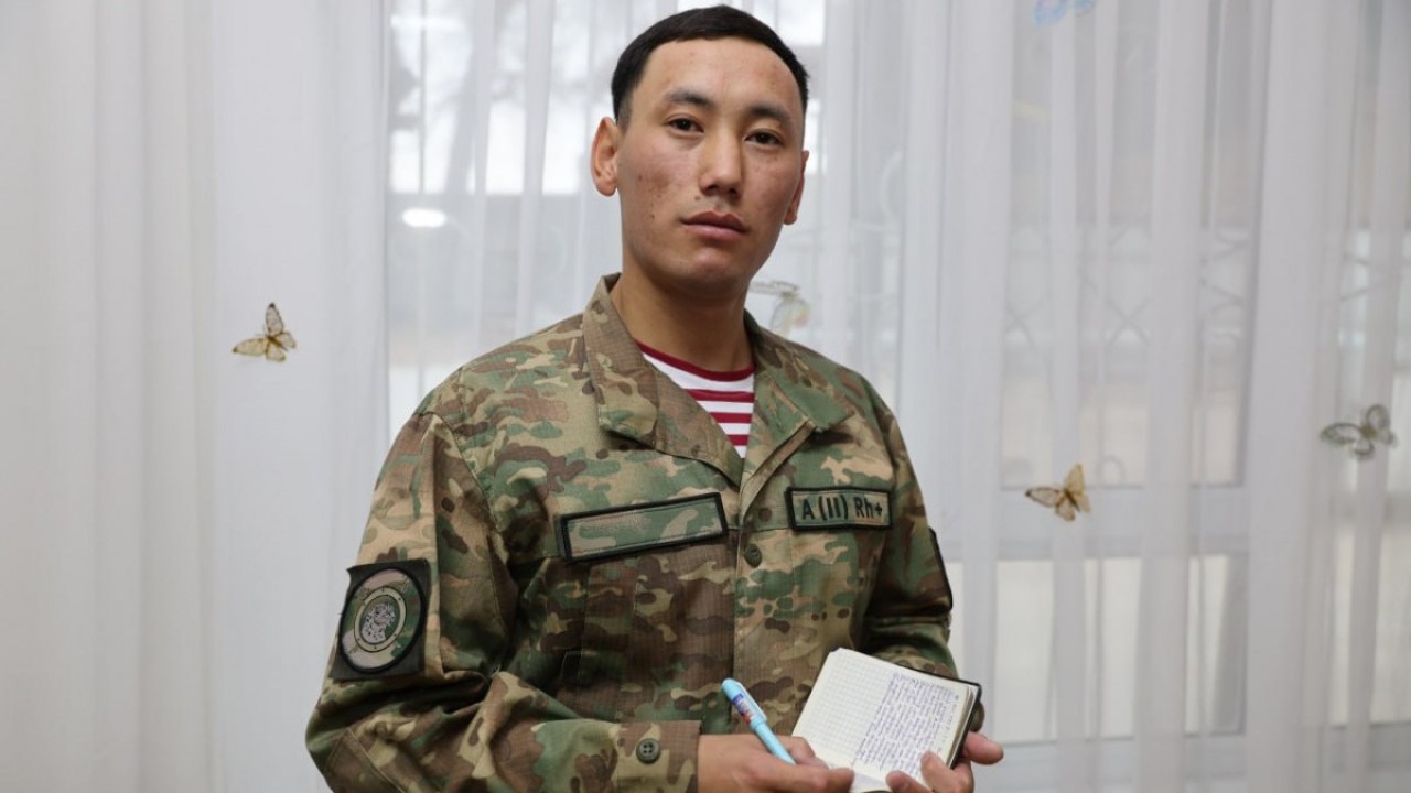 Ұлттық ұлан сарбазы патриоттық өлең жазуды әскер сапында үйренген