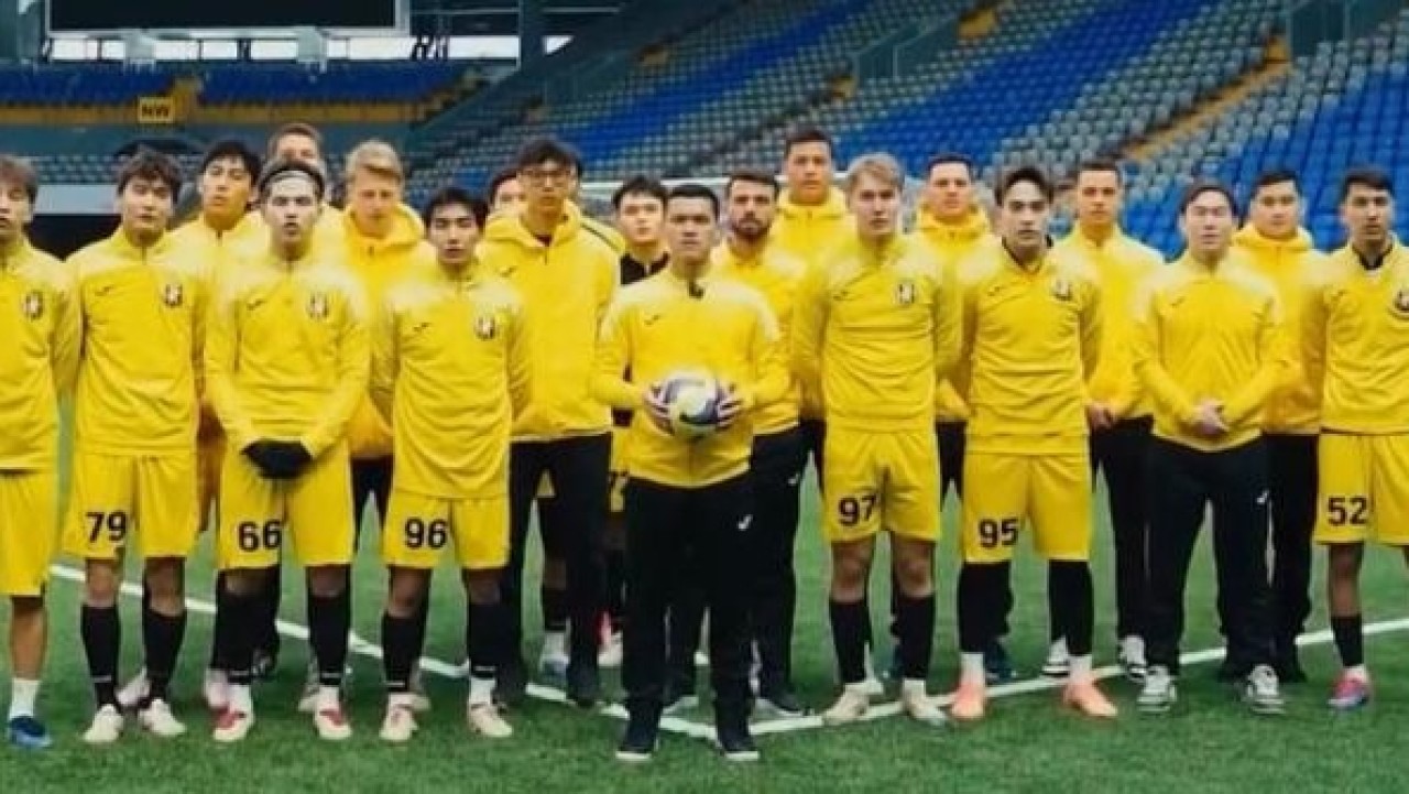 «Жеңіс» футбол клубы Конституция жобасын қолдауға арналған эстафета бастады