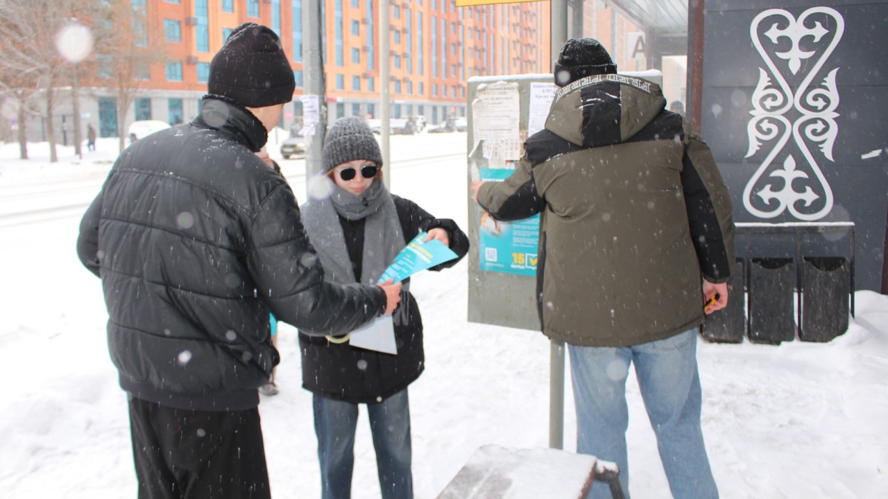 Жалпыұлттық коалиция белсенділері ақпараттық науқанды бастады