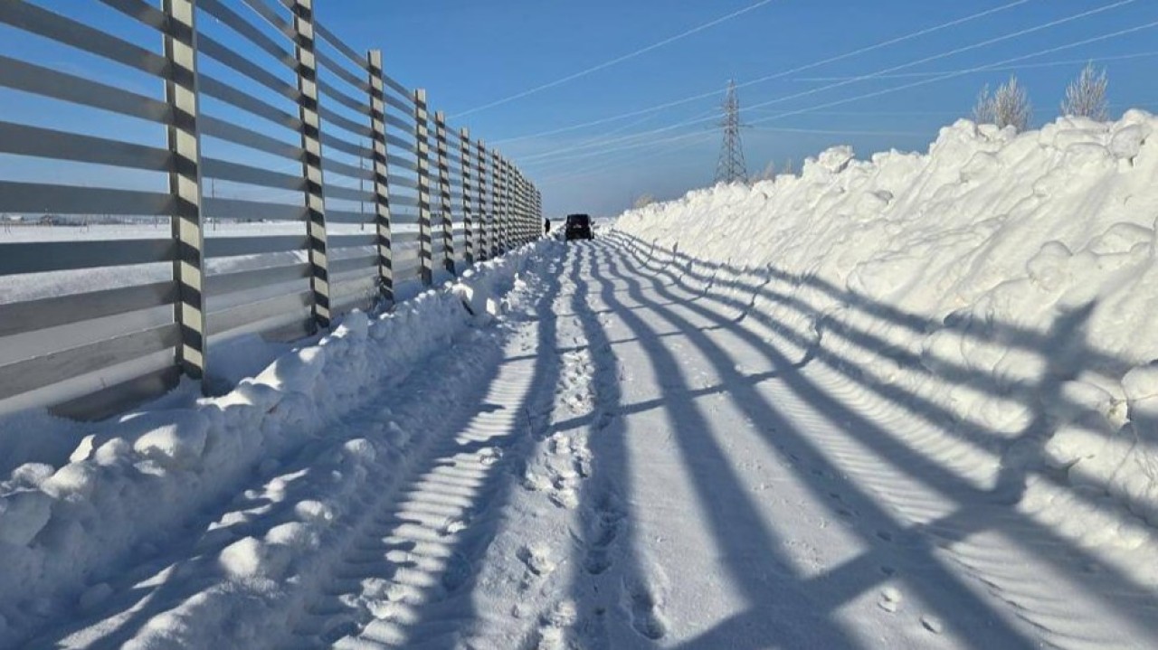 «Астана – Көкшетау» тасжолында жаңа қардан қорғау жүйесі сынақтан өтуде