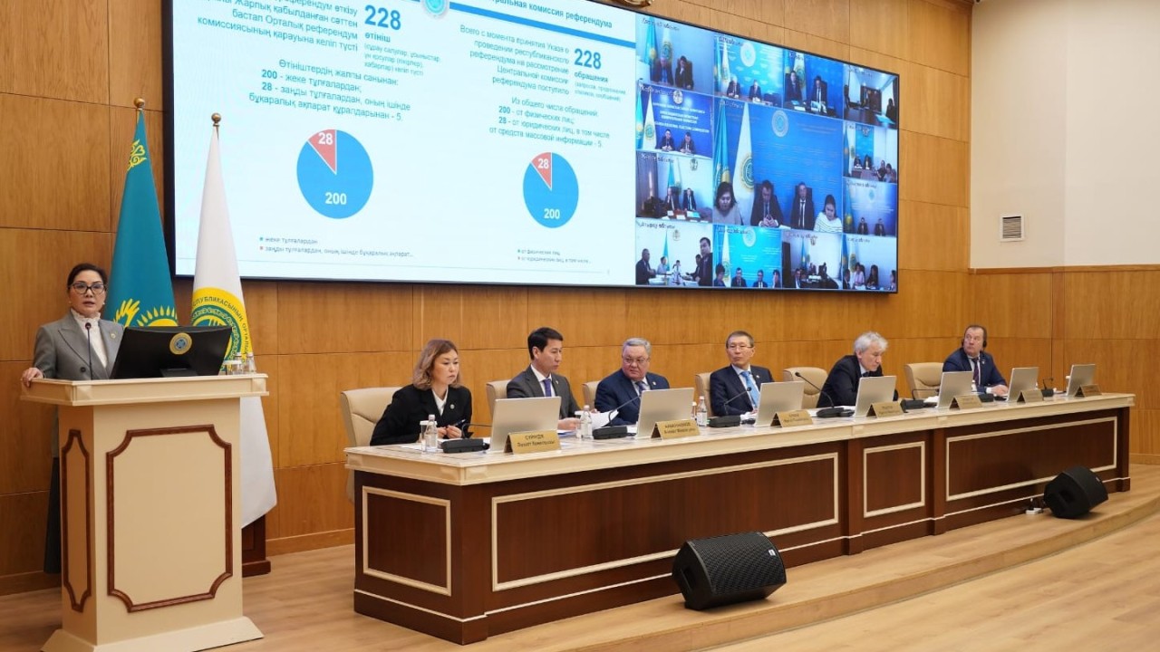 ОРК референдумды дайындау кезеңінде 200-ден астам азаматтар мен ұйымдардың өтініштерін қарады