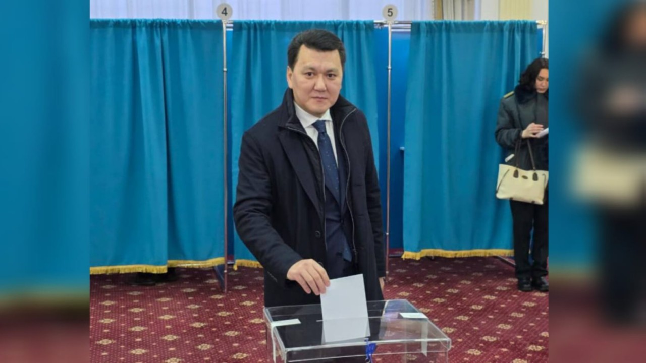 Мемлекеттік кеңесші Ерлан Қарин референдумда дауыс берді