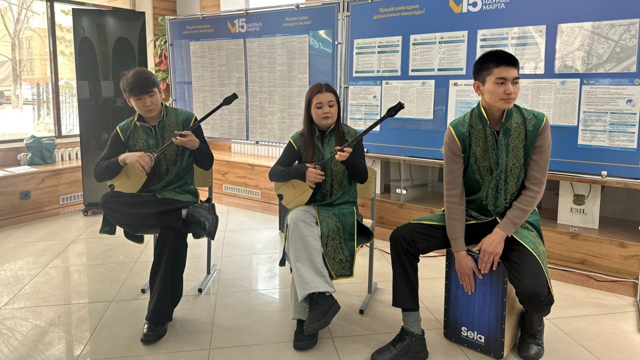 Астанадағы сайлау учаскелерінде Наурызға арналған мерекелік бағдарламалар ұйымдастырылды