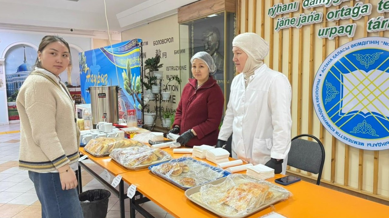 Астана мектебінде сайлаушыларға арнап жәрмеңке ұйымдастырылды