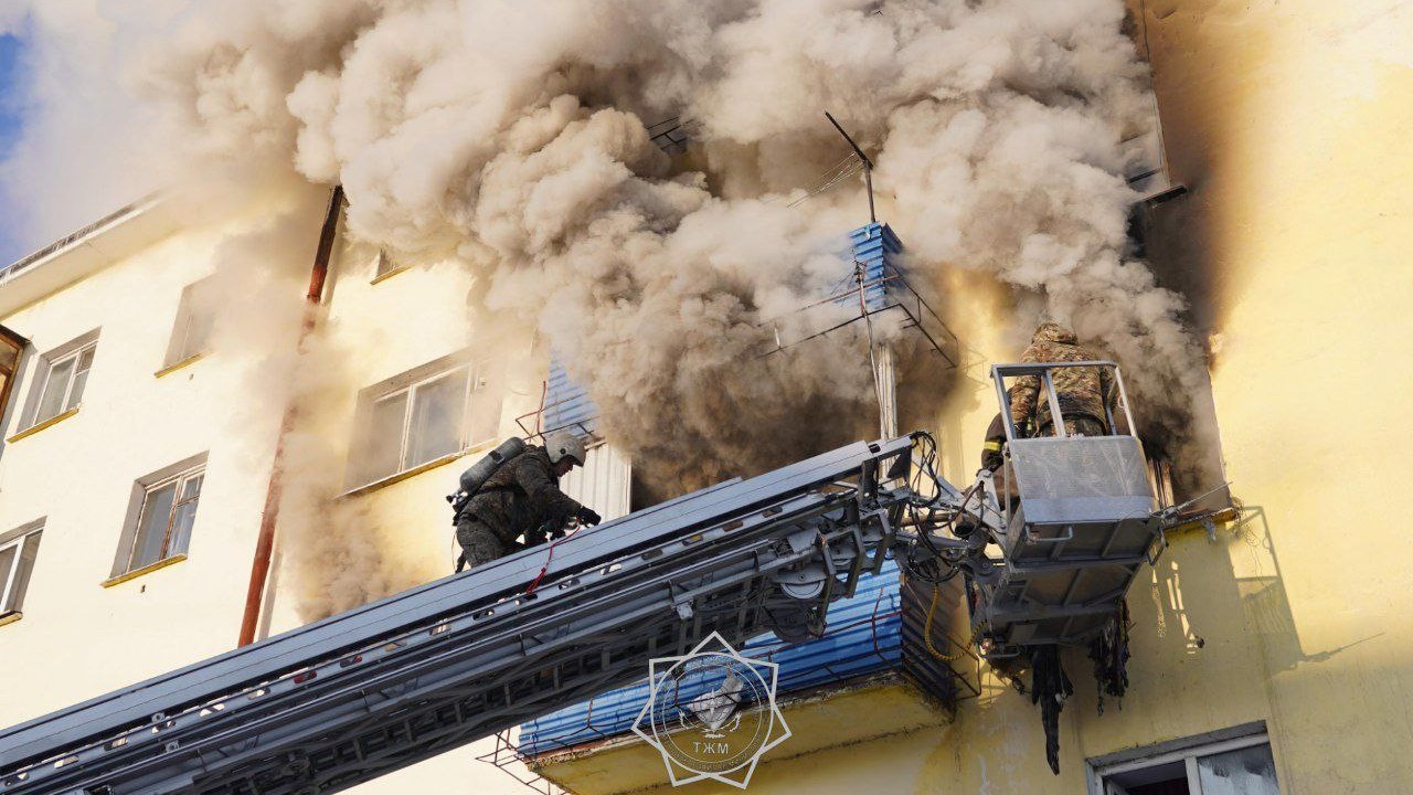Ақмола облысында өрт кезінде 20 адам эвакуацияланды