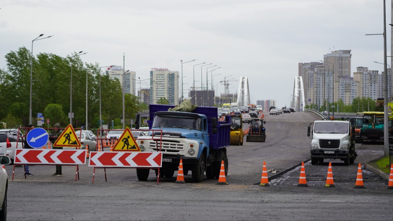 Елордада жөндеу жұмысына байланысты бірқатар көше жабылды