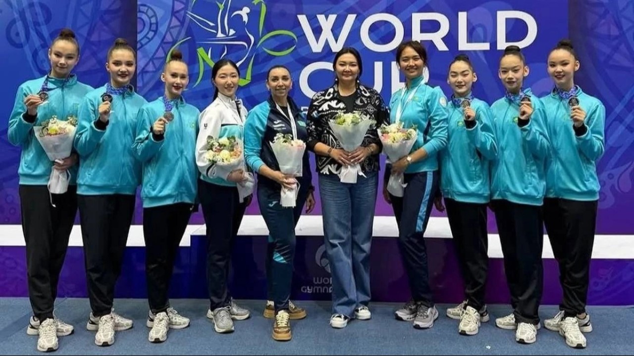 Қазақстан құрамасы көркем гимнастикадан Ташкенттегі Әлем кубогында күміс медаль алды