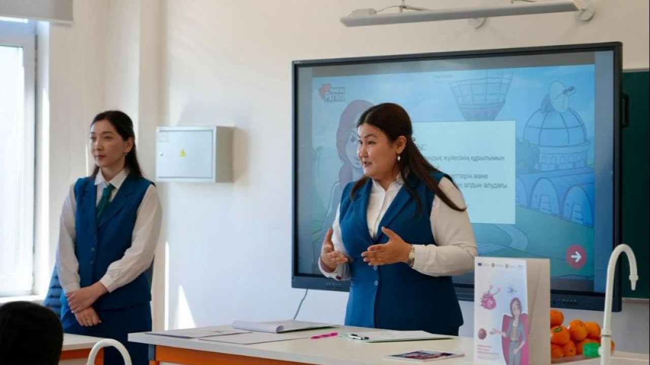Елордалық мектепке Дүниежүзілік денсаулық сақтау ұйымының «Иммундық патруль» цифрлық платформасы енгізілді