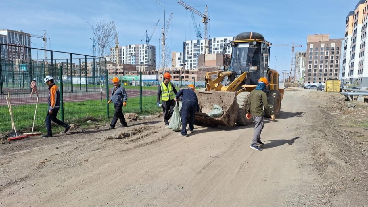 Елордалық құрылысшылар «Таза Қазақстан» экоакциясына тұрақты қатысып келеді