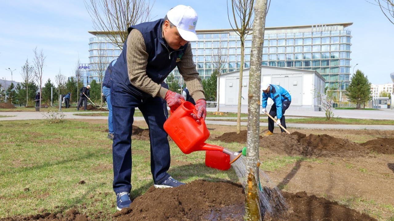 «Таза Қазақстан»: Үкімет қызметкерлері экологиялық акцияға қосылды