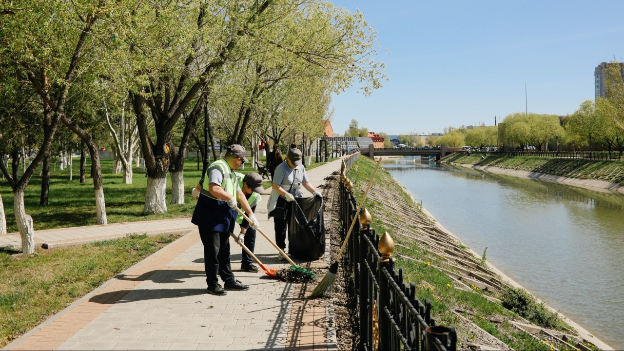 Астанада «Мөлдір бұлақ» экологиялық акциясы өтті