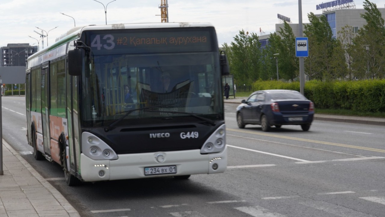 Елордада екі автобустың қозғалыс бағыты өзгерді