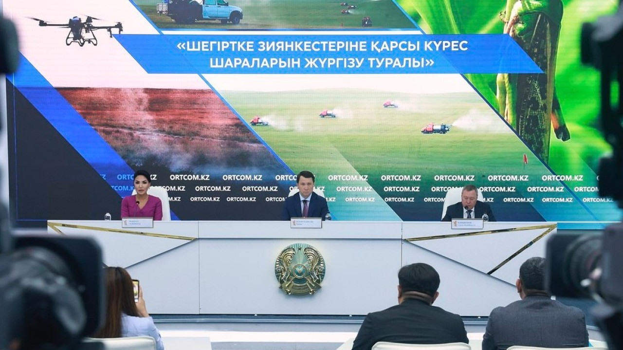 Биыл 2,2 млн гектар алқап шегірткеге қарсы өңделеді
