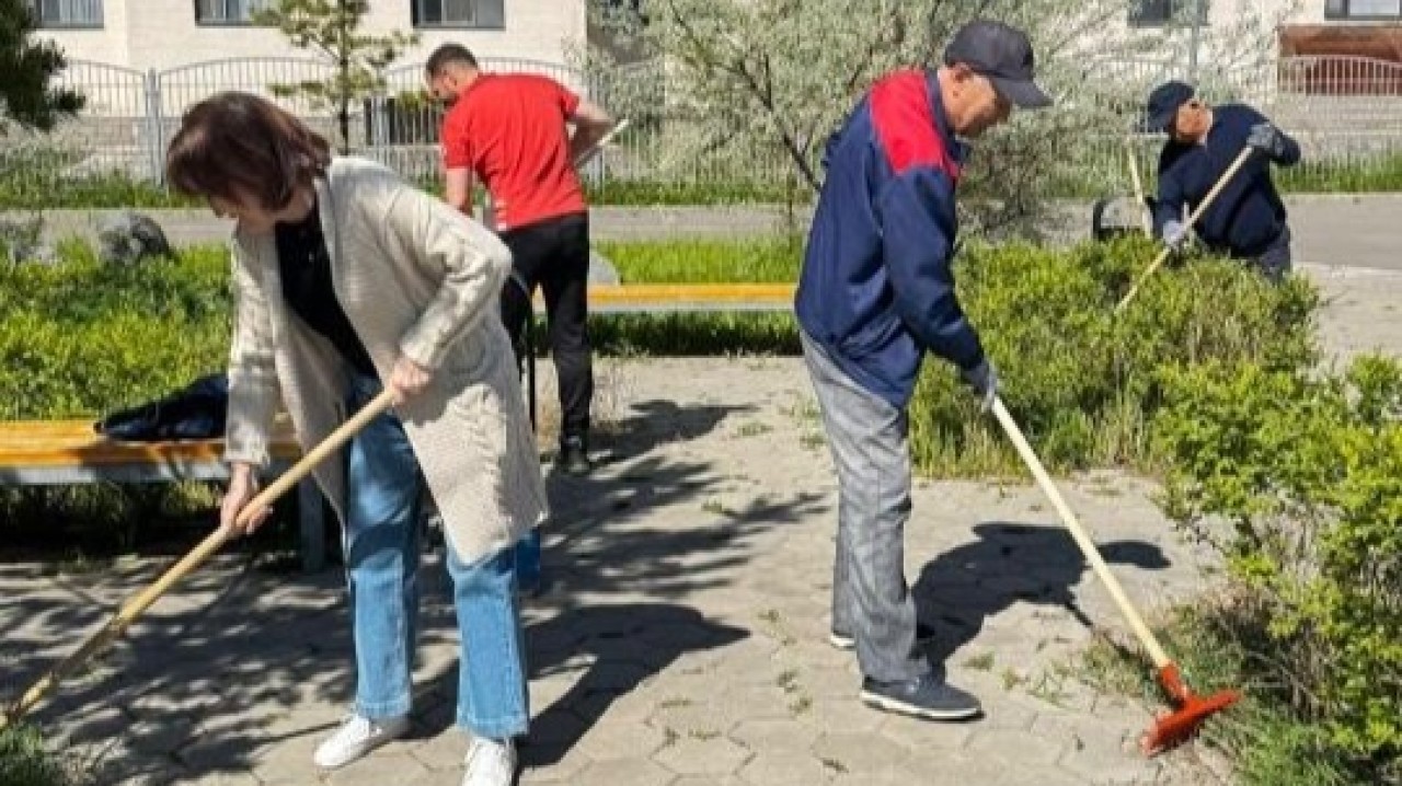 Астанада спорт нысандары аумағында жалпықалалық сенбілік өтті