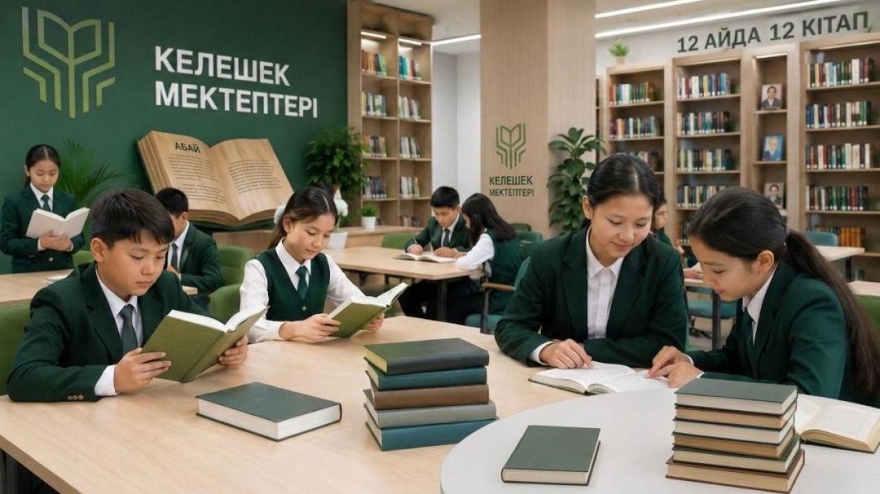 Келешек мектептерінде «12 айда 12 кітап» жобасы жүзеге асырылады
