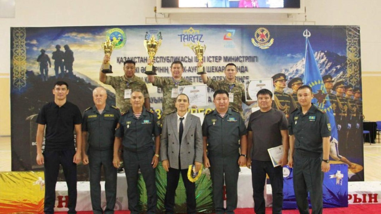 Таразда Ұлттық ұланның үздік палуандары анықталды