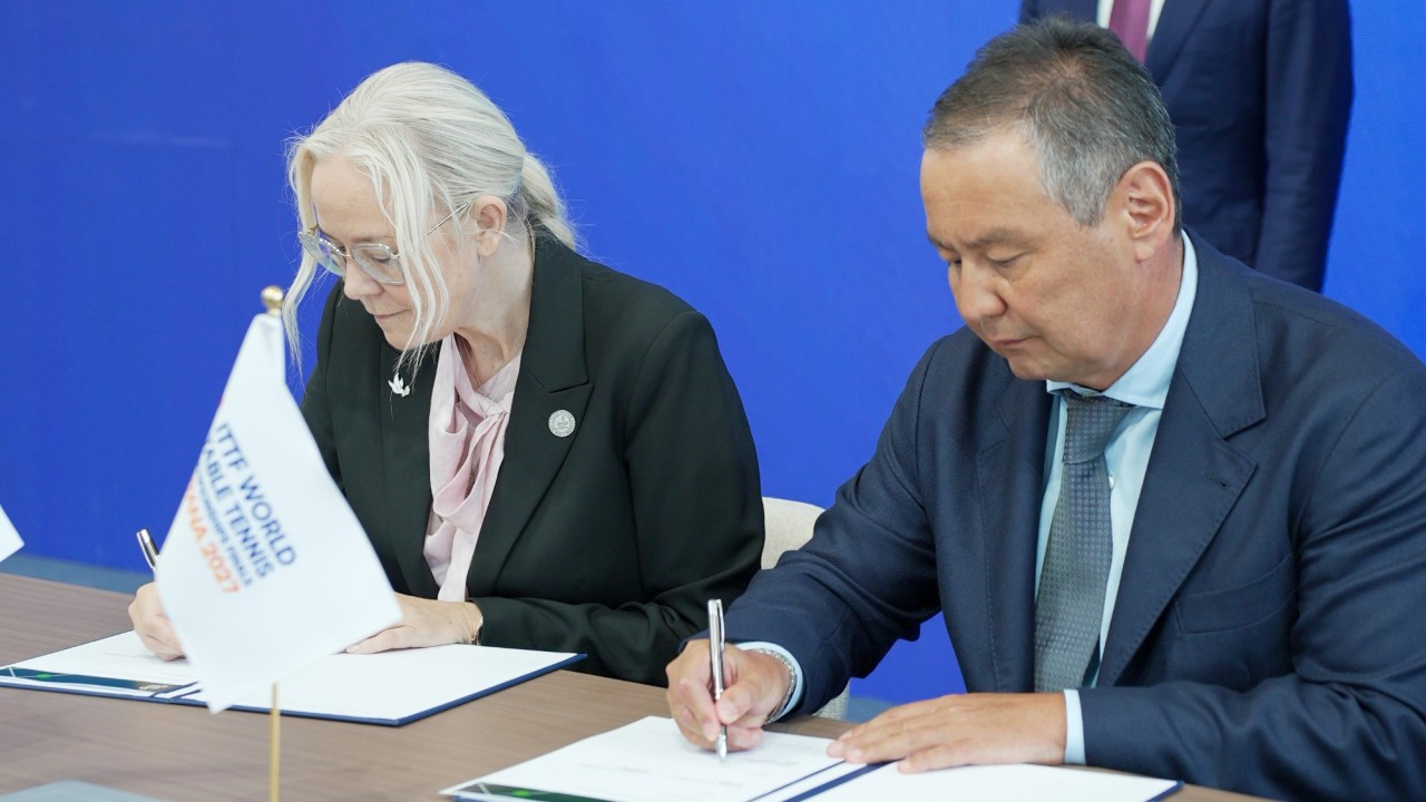 Үстел теннисінен Астанада өтетін әлем чемпионаты туралы келісімге қол қойылды