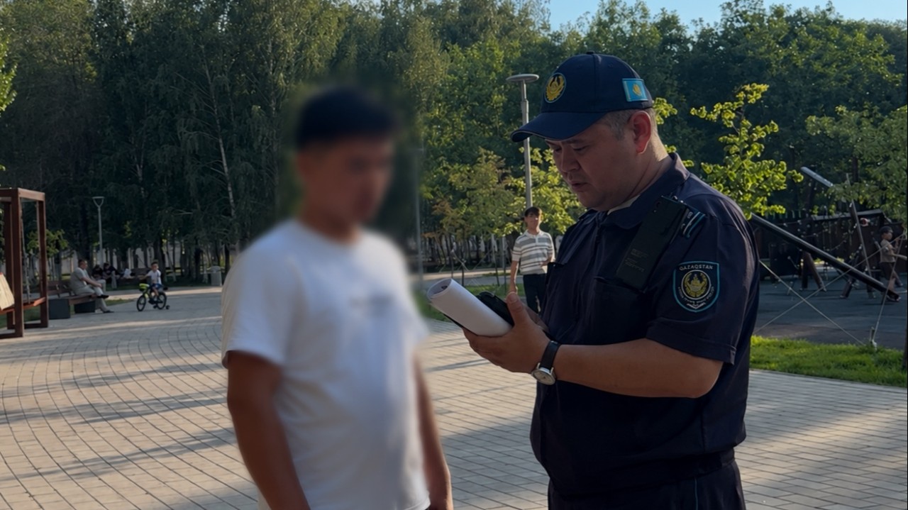 Елорданың «Ататүрік» саябағында қоғамдық тәртіпті сақтау мақсатында рейд өтті
