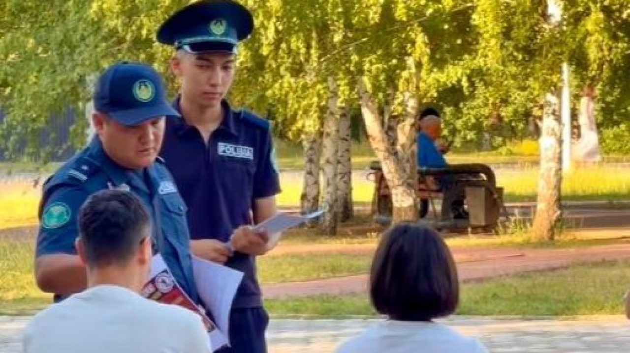Елордадағы «Жерұйық» саябағында қоғамдық тәртіп пен тазалықты сақтау бойынша рейд өтті