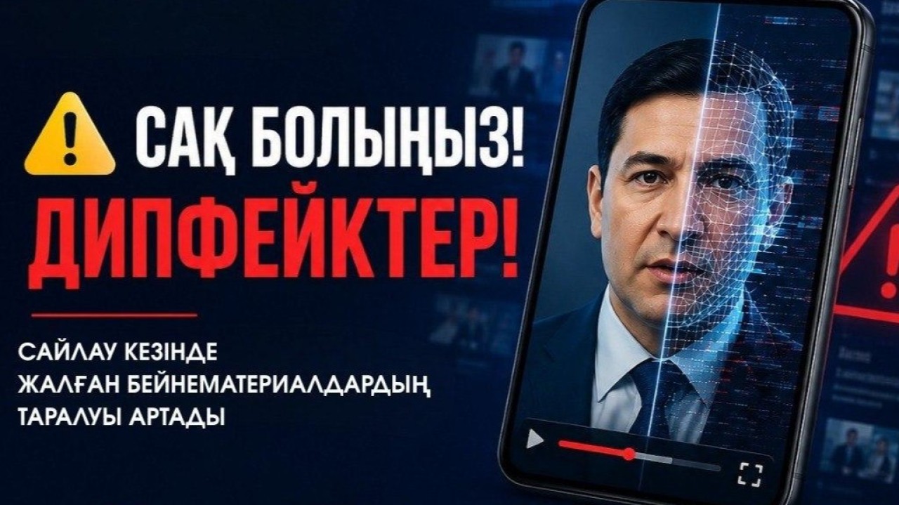 Сайлау науқаны кезеңінде дипфейктер жиілеуі мүмкін: Жалған ақпаратқа қарсы іс-қимыл орталығы ескертеді
