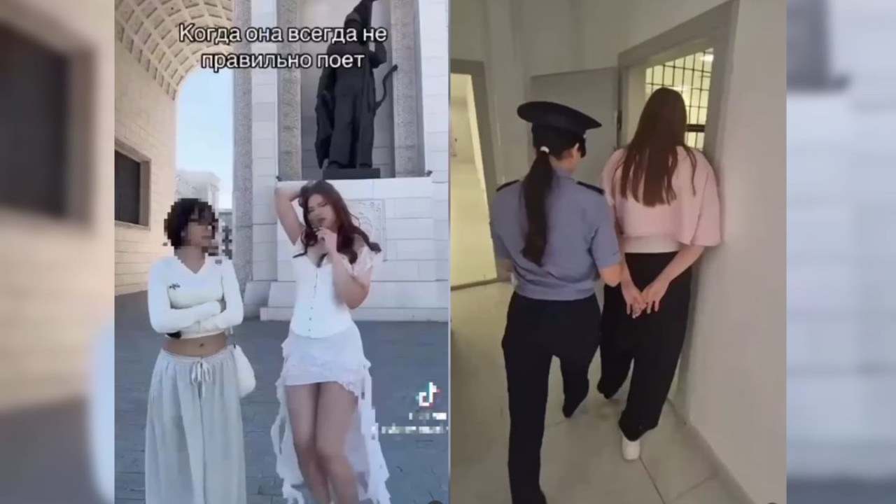 Астанада Триумфалды арка маңында әдепсіз видео түсірген шетелдікке айыппұл салынды
