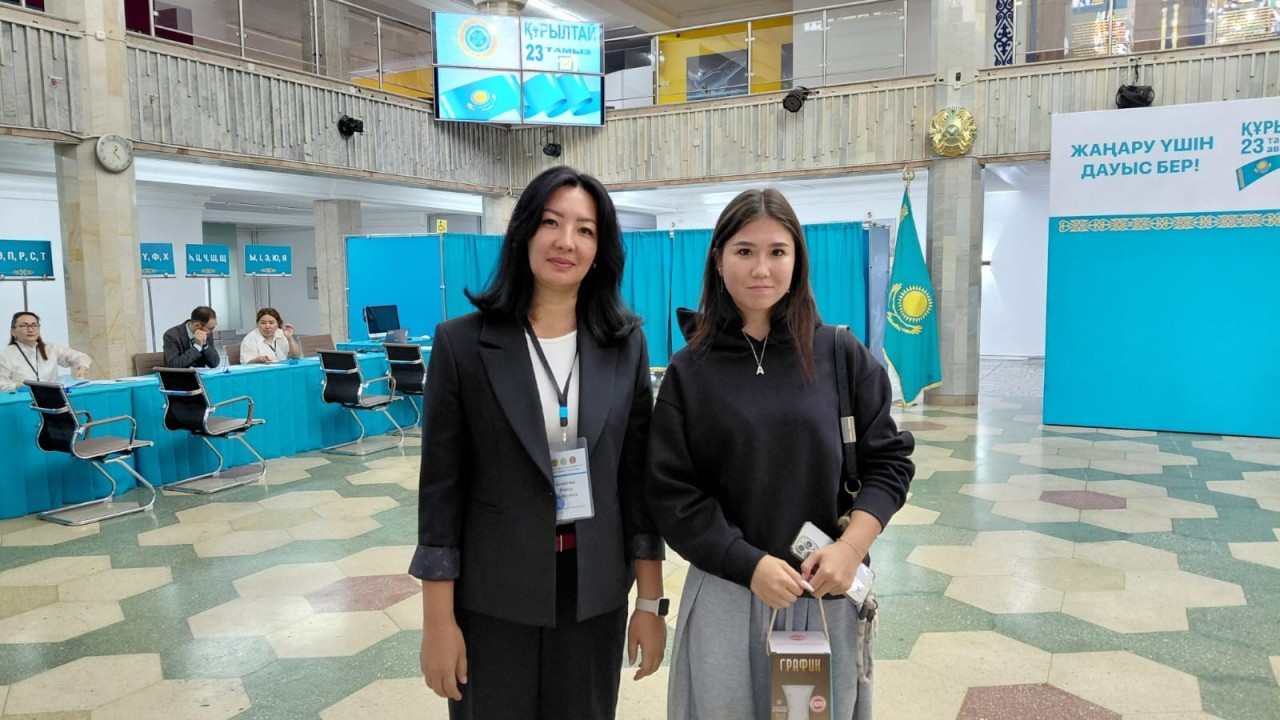 Алғаш рет сайлауға қатысқан Альбина: «Бұл – әр азаматтың борышы»
