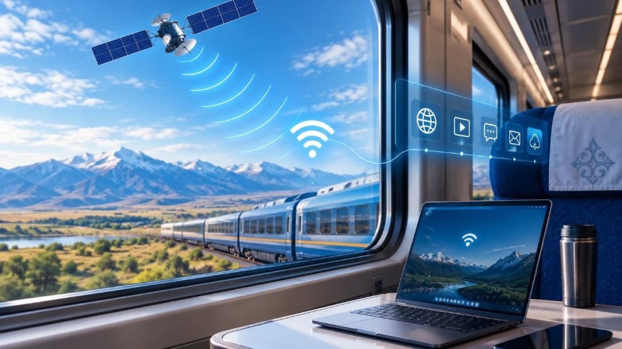 Елімізде 59 пойыз Starlink спутниктік интернетіне қосылды