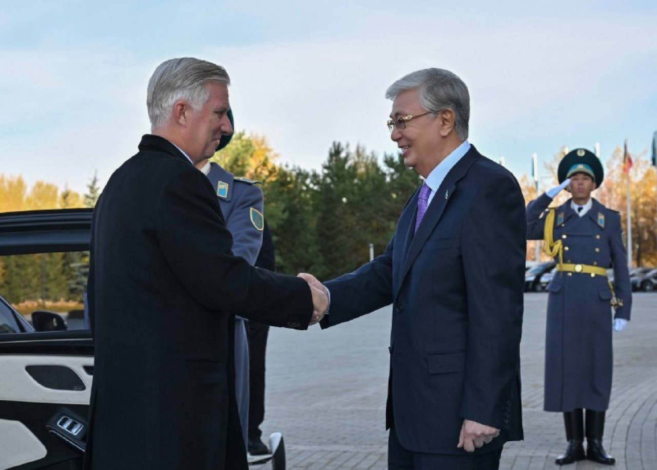 Президент Бельгия Королі мен Патшайымын Ақордада қарсы алды