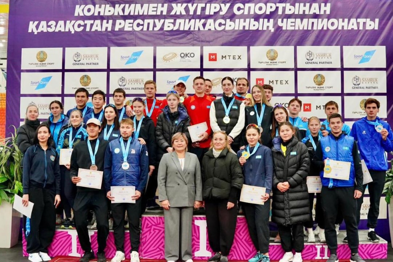 Астаналық конькишілер Қазақстан чемпионатында 16 медаль жеңіп алды
